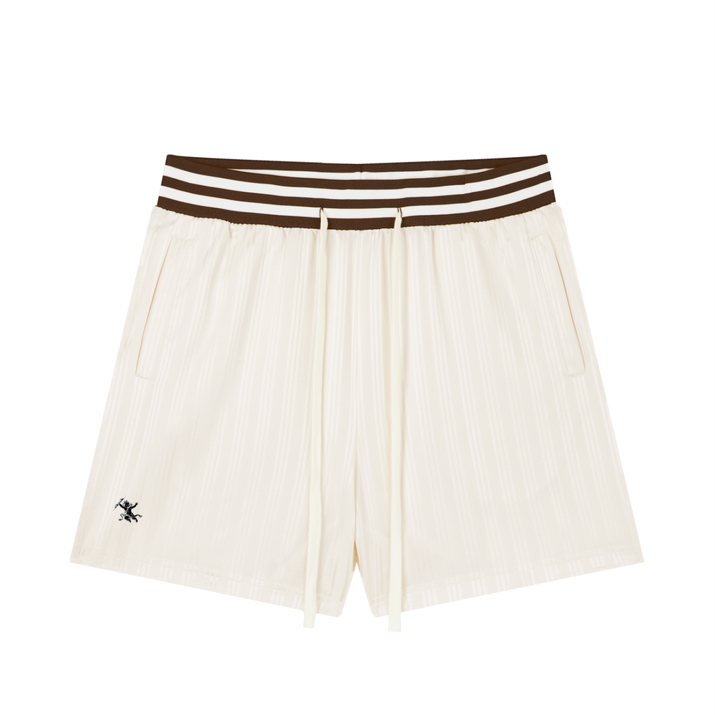 Unisex Striped Drawstring Shorts