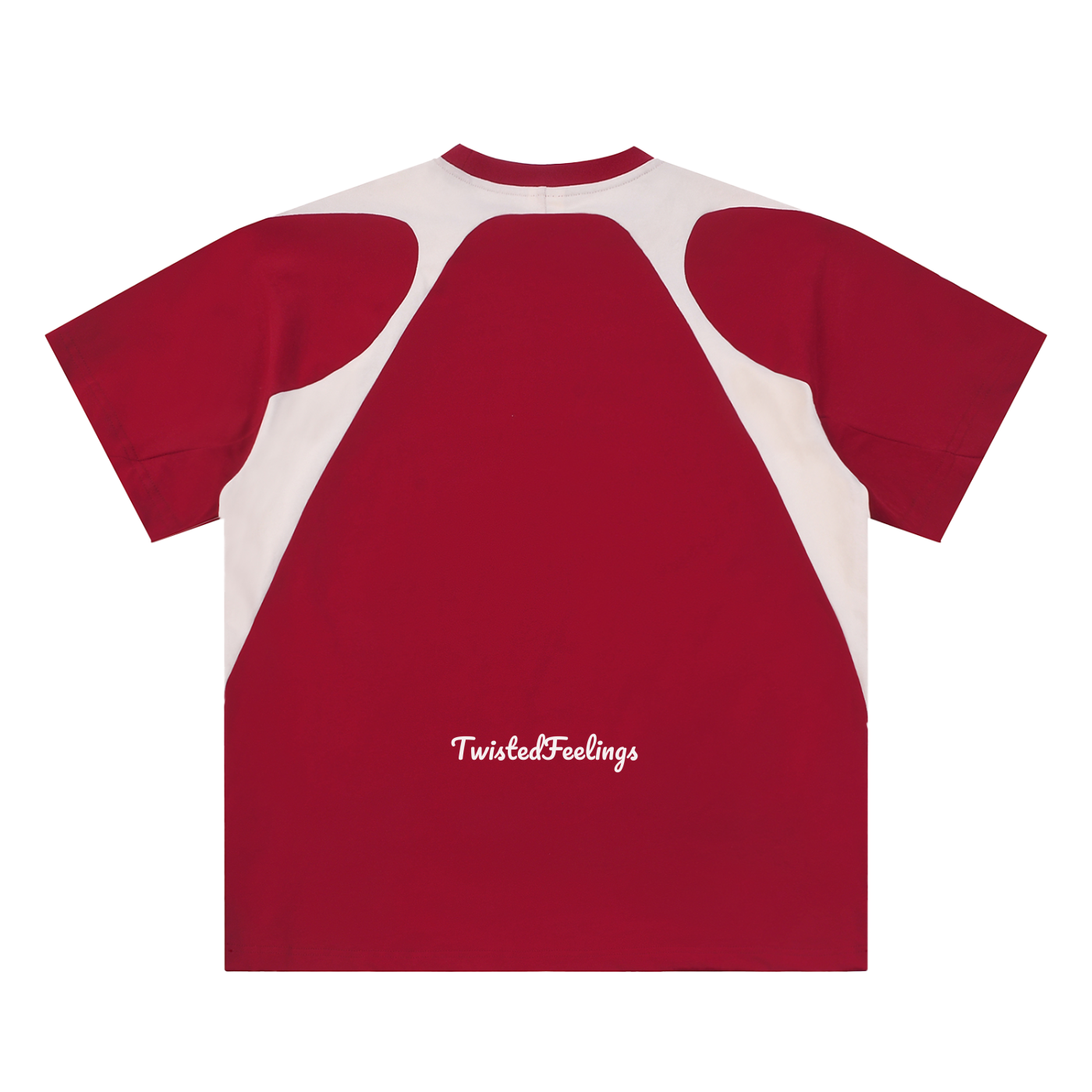 Contrast Panel Cotton T-Shirt