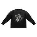 Sunfade Hand-Frayed Faux Two-Piece T-Shirt