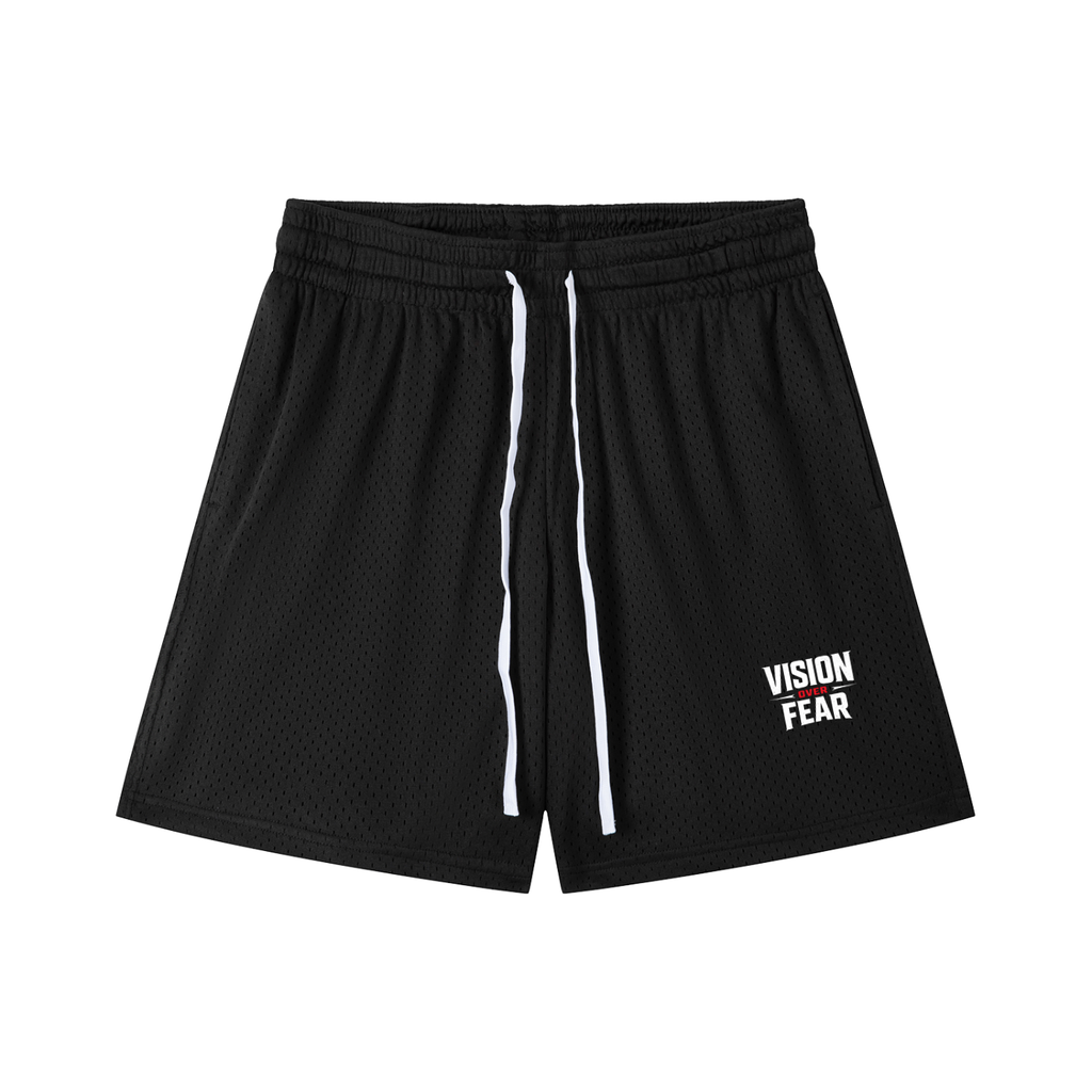 Mesh Drawstring Shorts