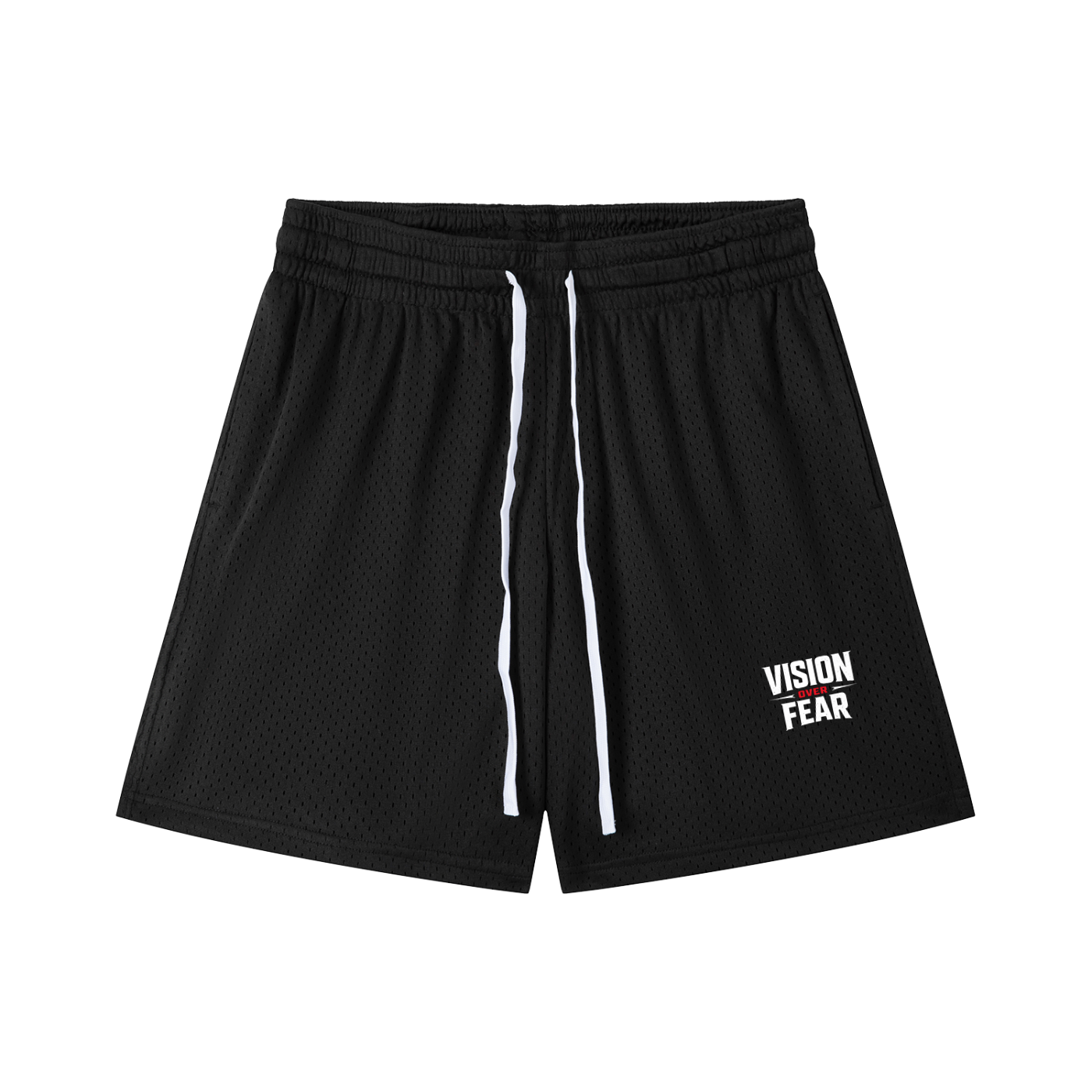 Mesh Drawstring Shorts