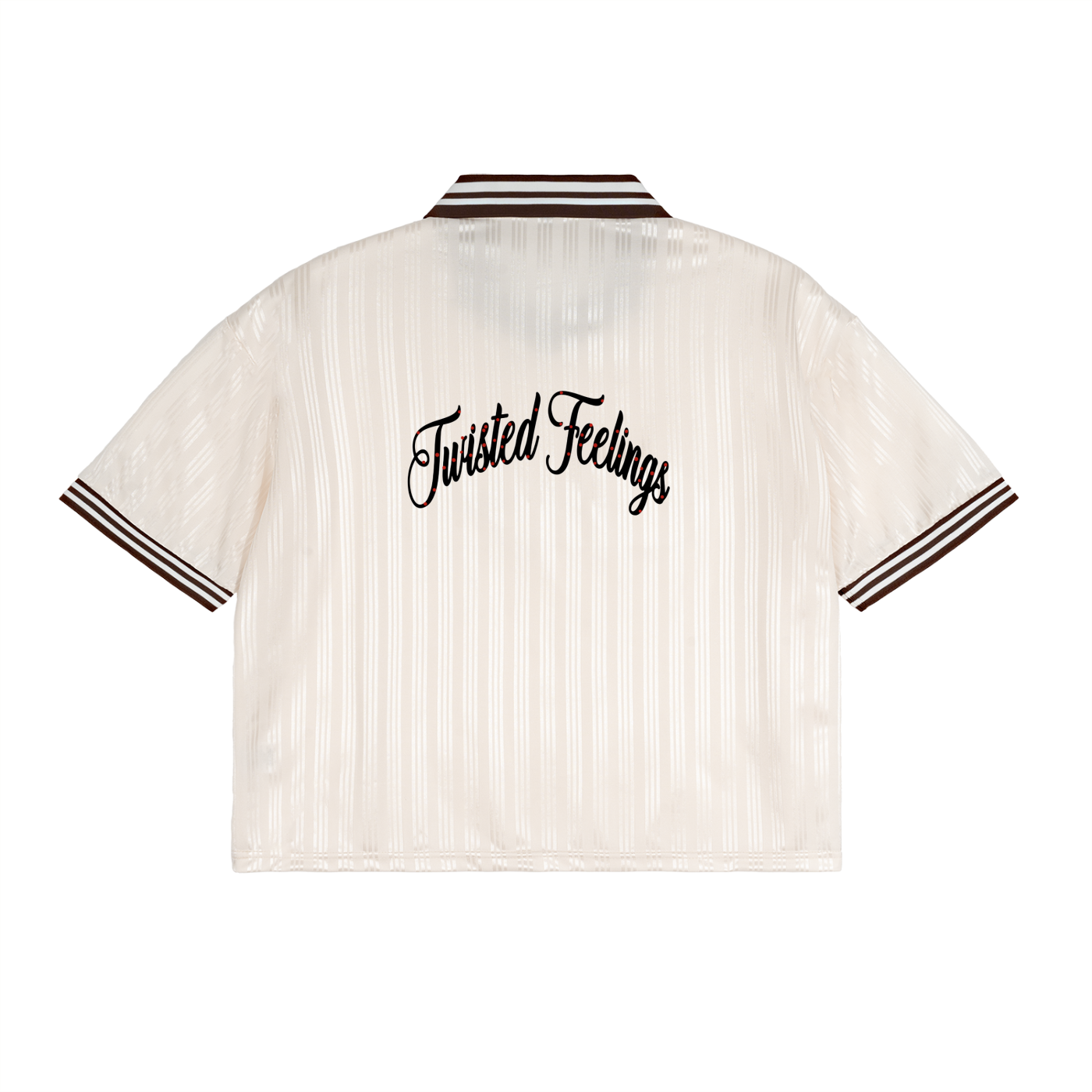 Contrast Stripes Polo Collar T-Shirt