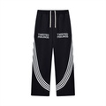 Curved Stripe Straight Sweatpants
