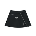 High-Waist Pocketed A-Line Skirt