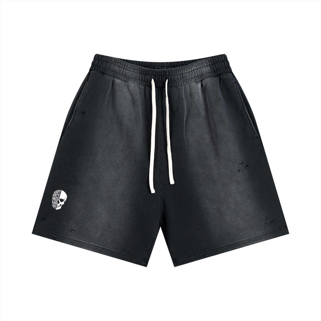 Sun Fade Distressed Shorts