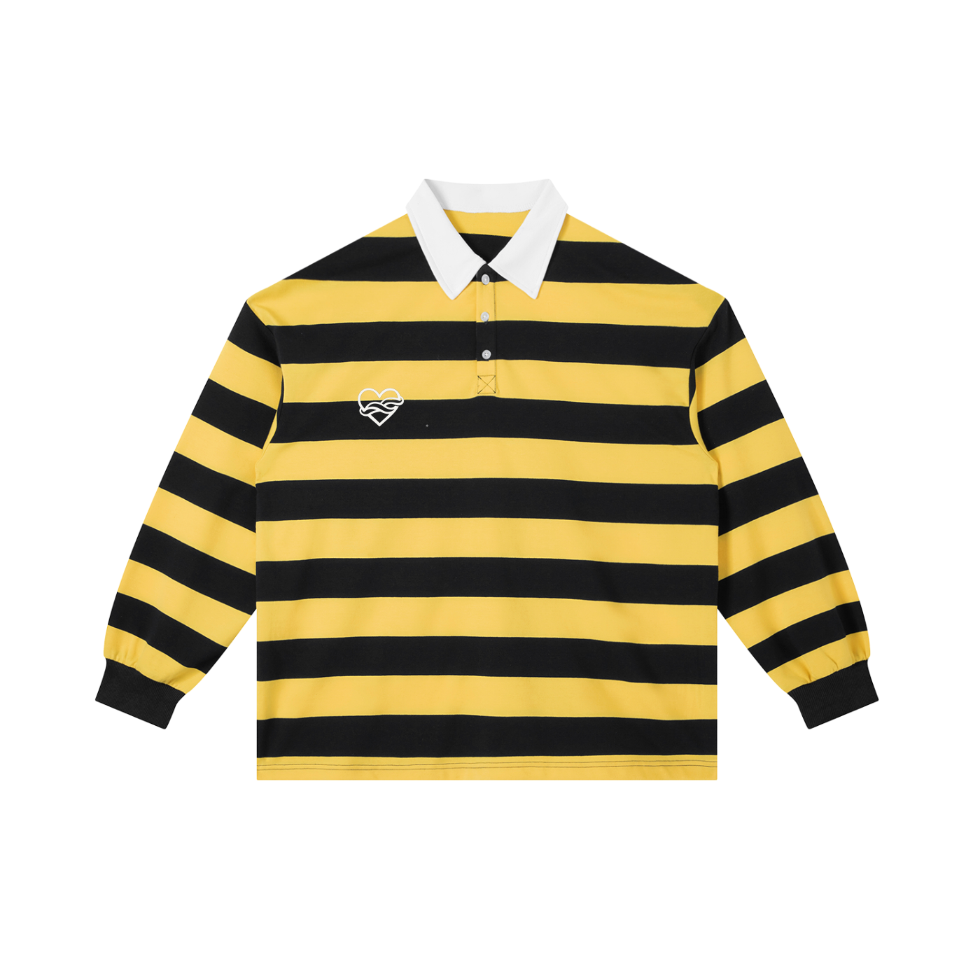 Color Block Stripe Polo Shirt