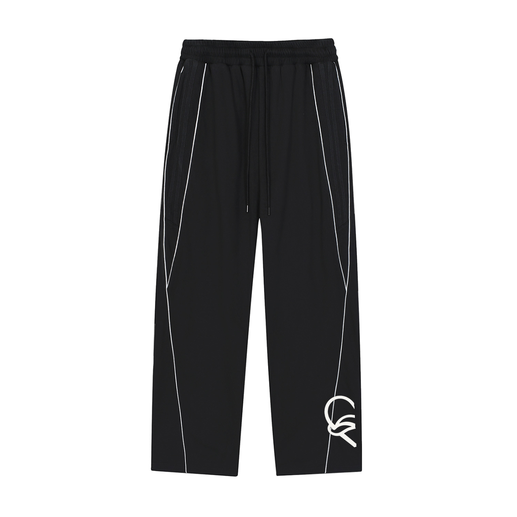 Reflection Striped Straight-Leg Sweatpants