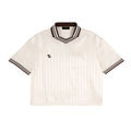 Contrast Stripes Polo Collar T-Shirt