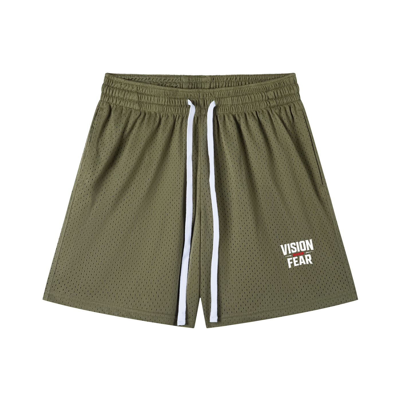 Mesh Drawstring Shorts