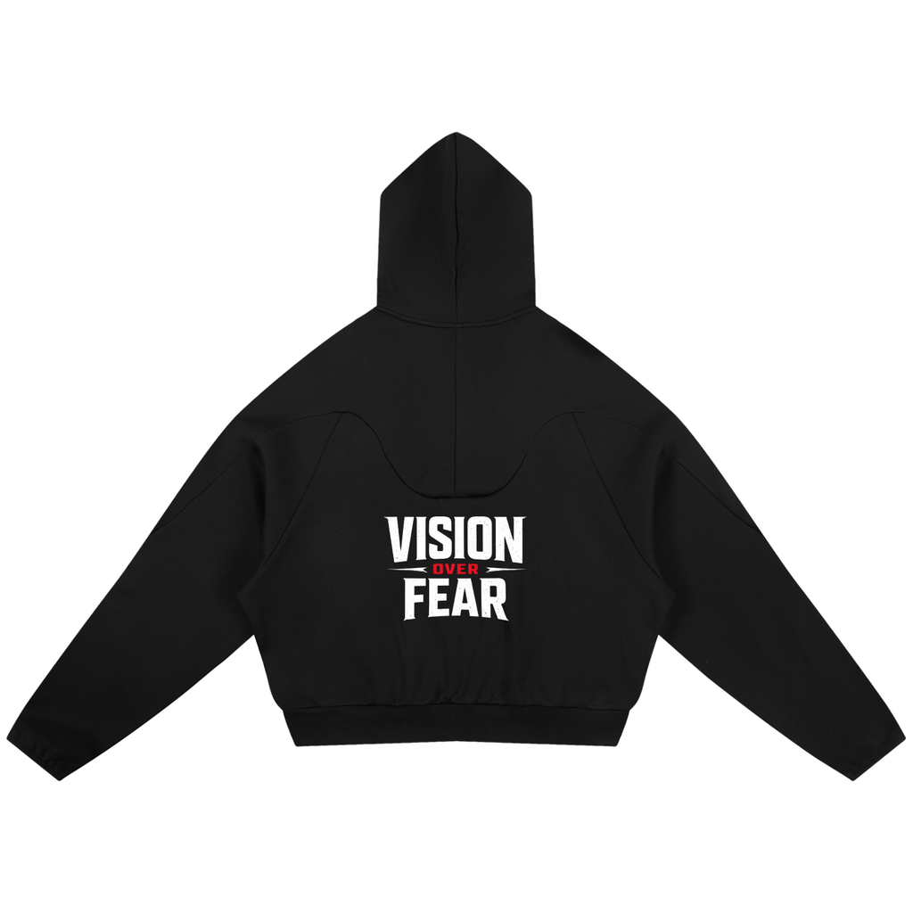Curved Panel Raglan Hoodie