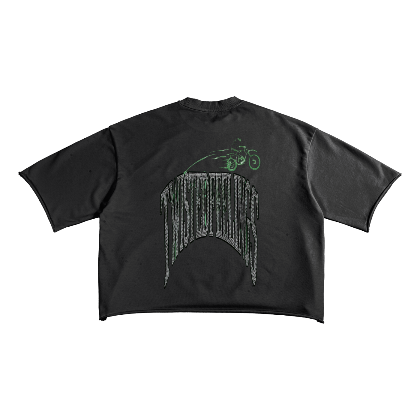 French Terry Raw Edge T-Shirt